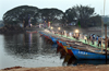 Boats Bridge for Uroos at Nadupalli near Adyar